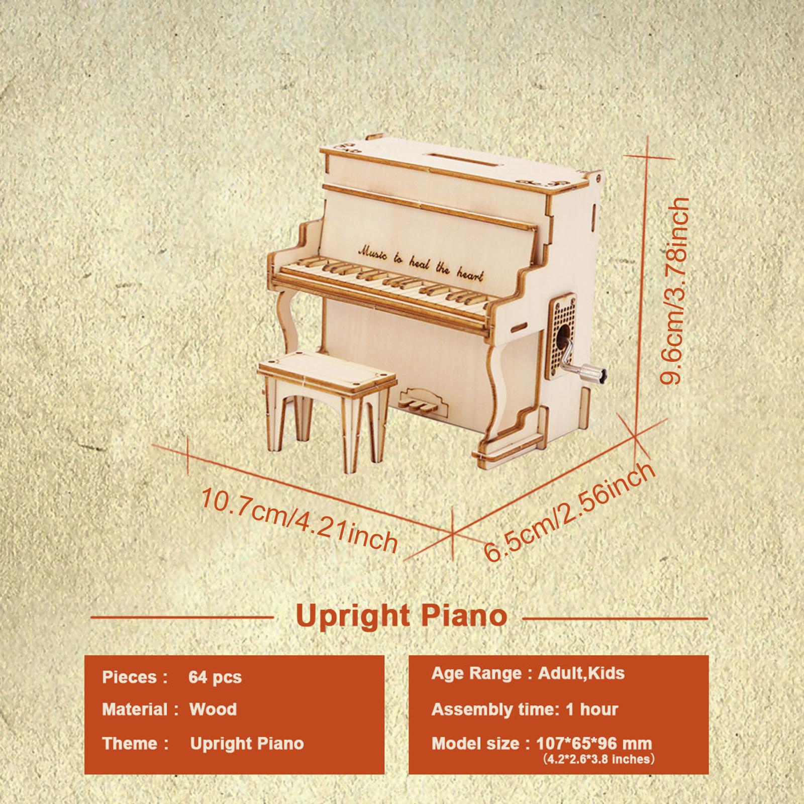 DIY Wooden Piano Music Box Puz - Kids Education Rhymes ulasan dan harga