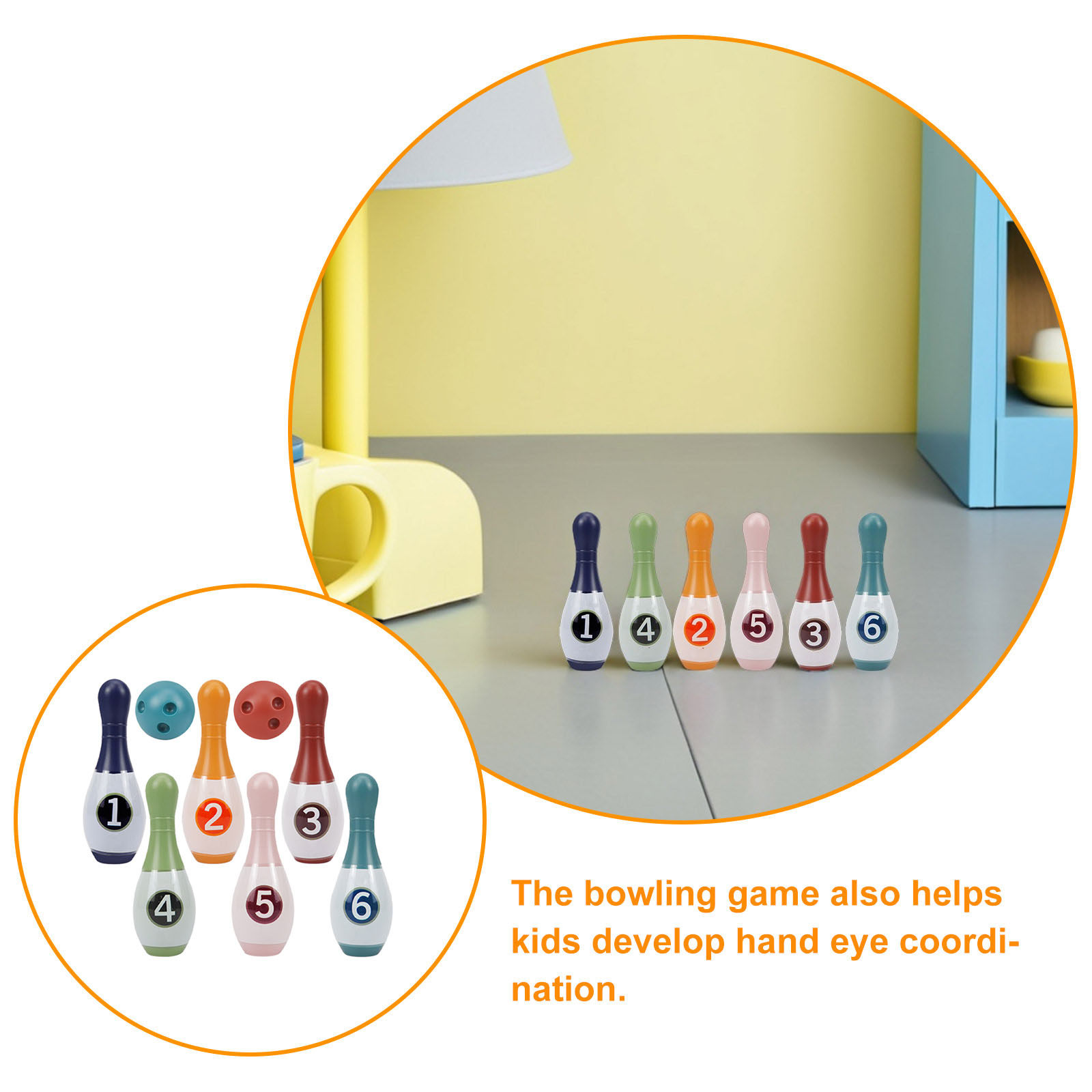 1Set Bowling Indoor Kids Sport - Kids Education Number ulasan dan harga