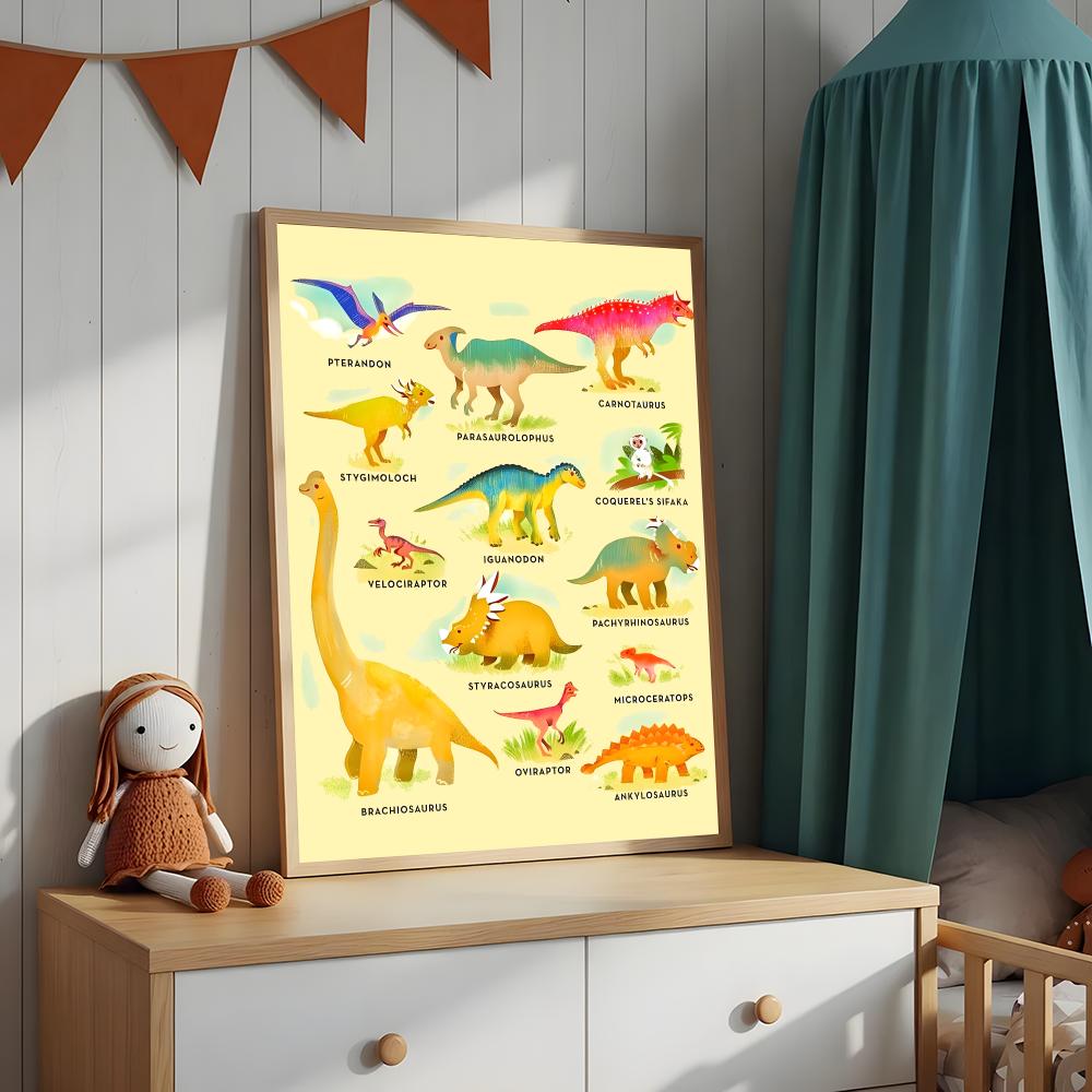 Art Dinosaur Names Chart Poste - Kids Education Name ulasan dan harga